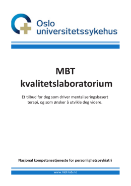 Brosjyre om MBT-lab