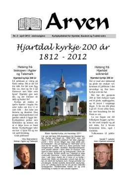Arven» 12-2012 - Hjartdal Kommune