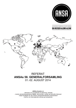 Referat ANSAs generalforsamling 2014