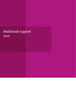 Medisinsk rapport 2012