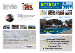 Meditasjonsretreat Kreta 2014