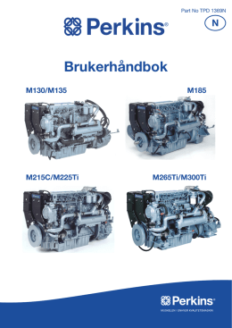 Brukerhåndbok - Perkins Engines