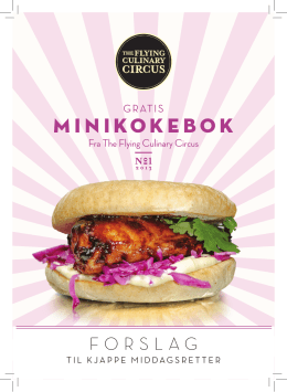 MINIKOKEBOK - The Flying Culinary Circus