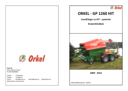 ORKEL - GP 1260 HIT