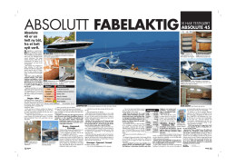 ABSOLUTE 45 - Absolute Yachts