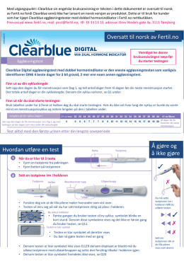Clearblue Eggløsningstester med dobbel hormonindikator