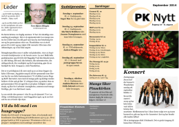 PK-Nytt for september 2014