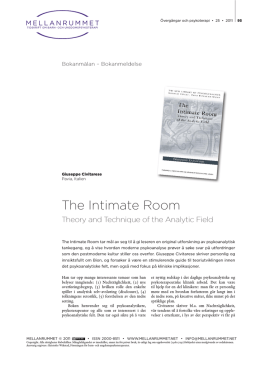 The Intimate Room