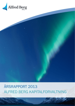 2013 Årsrapport (pdf)