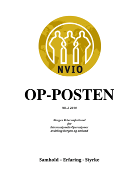 OP-Posten nr.2, 2010 - NVIO avd. Bergen og omland
