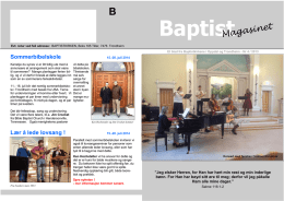 Baptistmagasinet Nr.4 2013