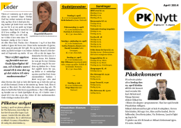 PK-Nytt for april 2014