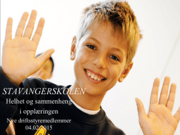 Eli Gundersen - Stavangerskolen.no