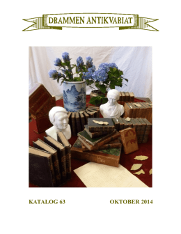 KATALOG 63 OKTOBER 2014
