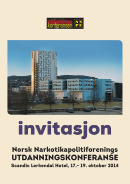 Program - Norsk Narkotikapolitiforening