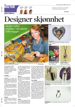 Artikkel om Karin Andersen i Østlandets blad 3.4.2012.