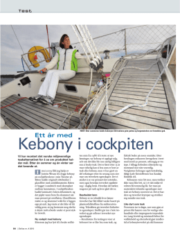 Kebony i cockpiten