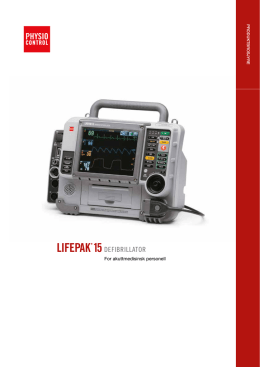 Brosjyre for monitoren/defibrillatoren LIFEPAK 15