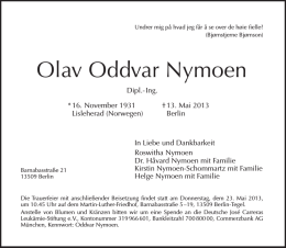 Olav Oddvar Nymoen