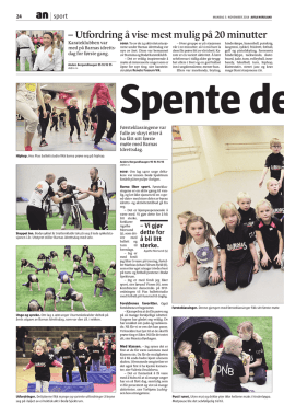 Avisa nordland sin artikkel om Barnas idrettsdag 2014