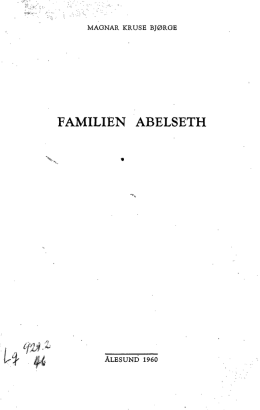 FAMILIEN ABELSETH