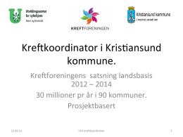 Kreftkoordinator i Kristiansund kommune