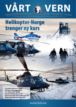 Helikopter-Norge trenger ny kurs - Krigsskoleutdannede offiserers