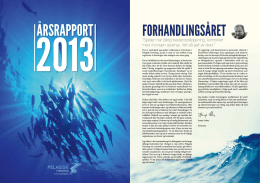 Årsrapport 2013 - Pelagisk Forening