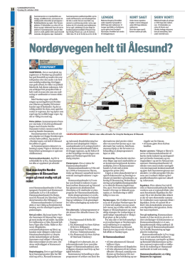 Nordøyvegen helt til Ålesund?