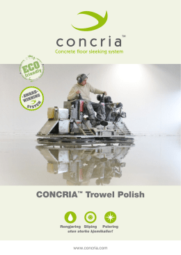 CONCRIA™ Trowel Polish