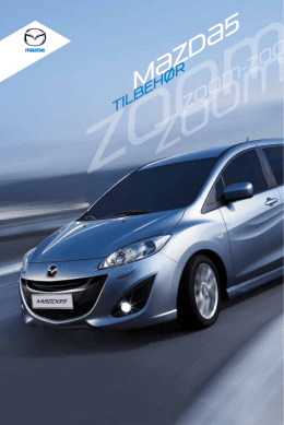 Mazda5 tilbehørsbrosjyre