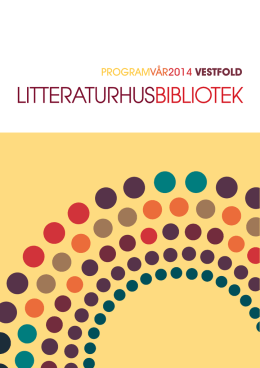 Program for Litteraturhus Vestfold