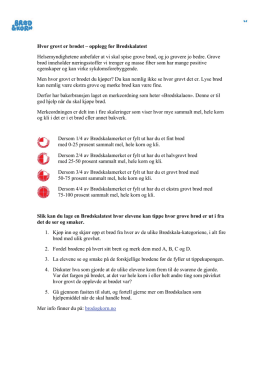 Last ned info om Brødskala-test (pdf)
