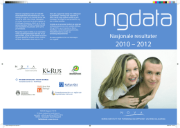 Ungdata – nasjonale resultater 2010-2012