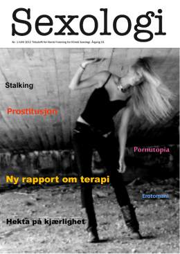 prostitusjon - Norsk forening for klinisk sexologi