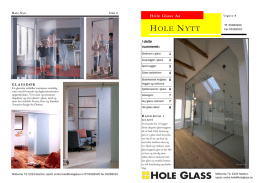 HoleNytt nr. 8 - Hole Glass AS