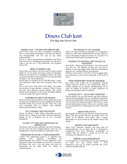 Diners Club kort