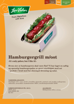 Hamburgergrill m/ost