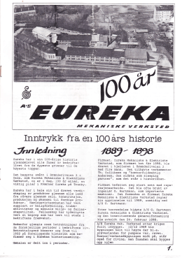Eureka 100 år 1898-1998.