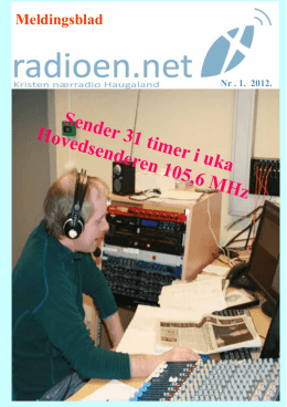 Meldingblad 1/2012