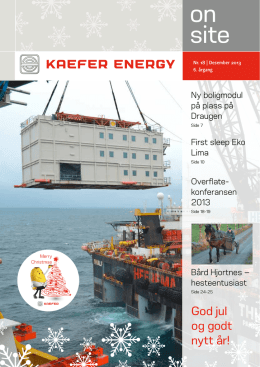 KAEFER ENERGY On Site 2013