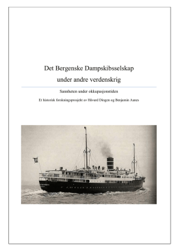 Det Bergenske Dampskibsselskap under andre