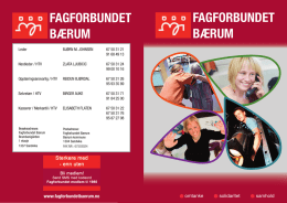 Brosjyre – Fagforbundet Bærum