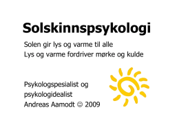 Solskinnspsykologi