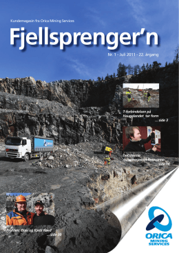 Fjellsprenger`n - Orica Mining Services