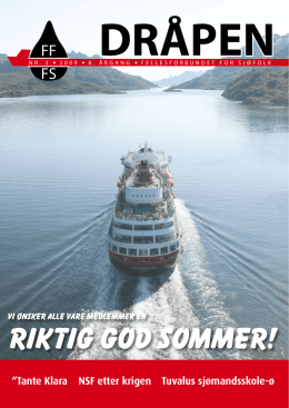 riktig god sommer! - fellesforbundet for sjøfolk