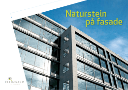 fasade brosjyre - Ellingard Naturstein