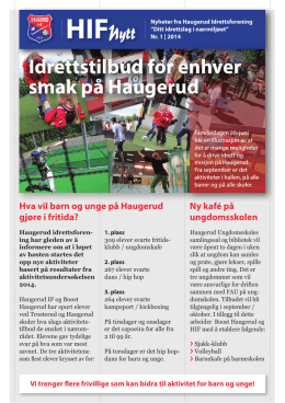 "HIF-Nytt", nr. 1 - 2014.