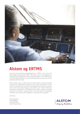 Alstom og ERTMS