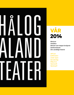 VÅR 2014 - Hålogaland Teater